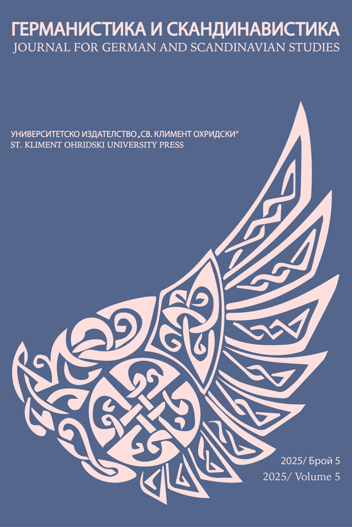 					View Vol. 5 (2025): Journal for German and Scandinavian Studies/Сп. „Германистика и скандинавистика“
				