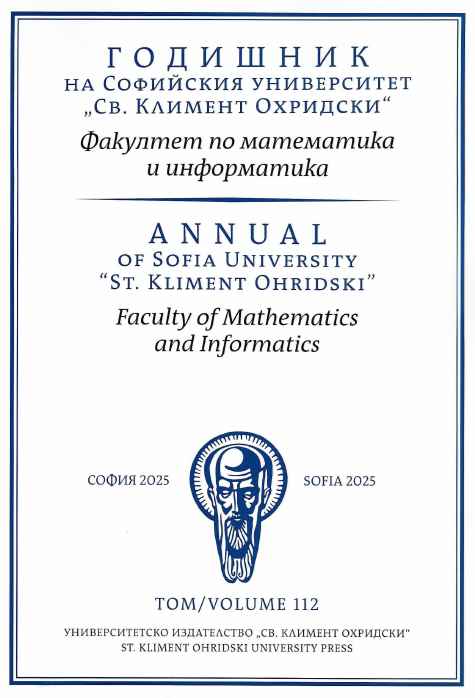 					View Vol. 112 (2025): Ann. Sofia Univ. Fac. Math. and Inf.
				